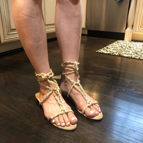 Massimo Dutti rope lace up sandals - Picture 6 of 10